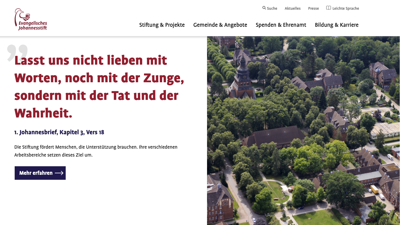 Evangelisches Johannesstift SbR Homepage