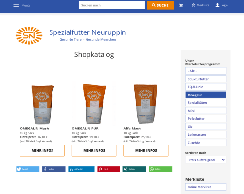 SN Neuruppin Onlineshop Katalog
