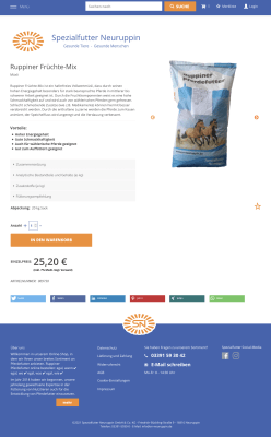 SN Neuruppin Onlineshop Produktdetailseite